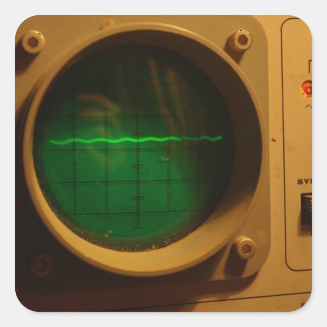 Analogoszilloskop 1964 quadratischer aufkleber (Vorderseite)