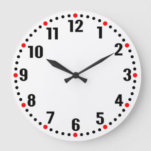 Analogstil Große Wanduhr