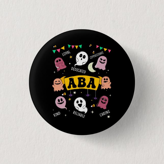 Analyse des angewandten Verhaltens ABA Halloween S Button (Vorderseite)