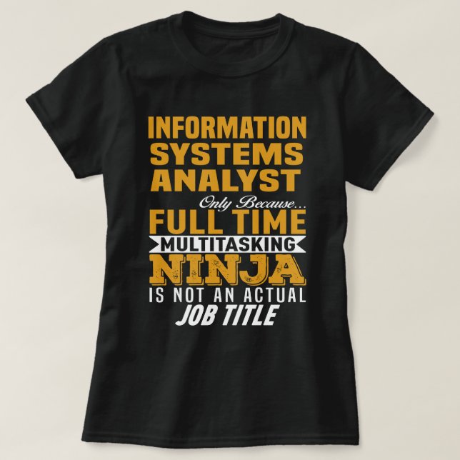 Analyst für Informationssysteme T-Shirt (Design vorne)