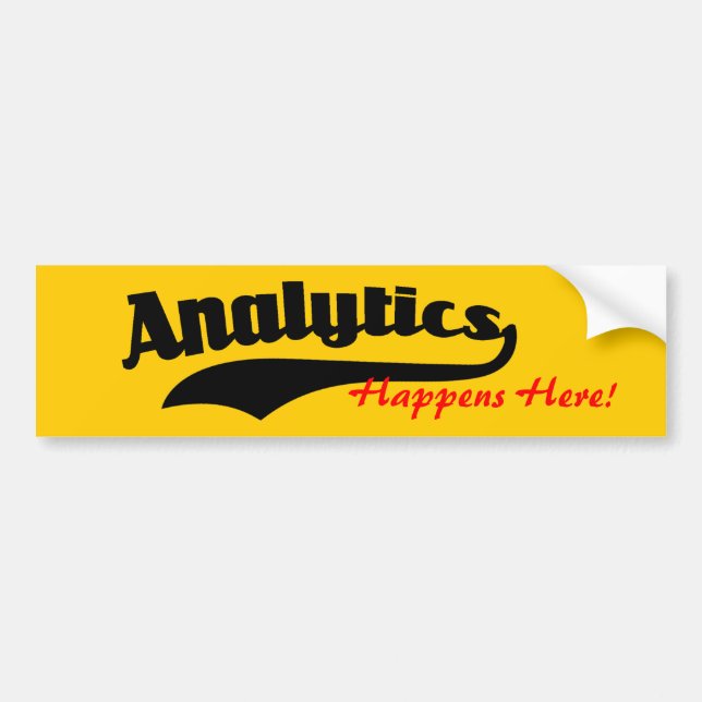 Analytik findet hier statt autoaufkleber (Vorne)