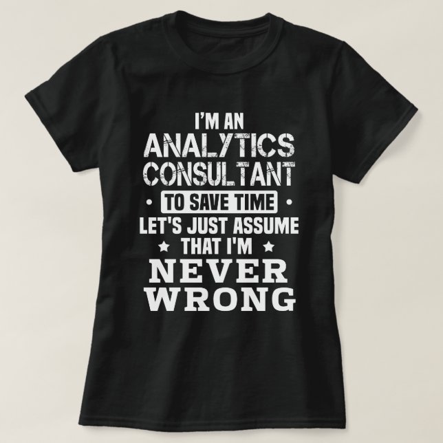Analytikberater T-Shirt (Design vorne)
