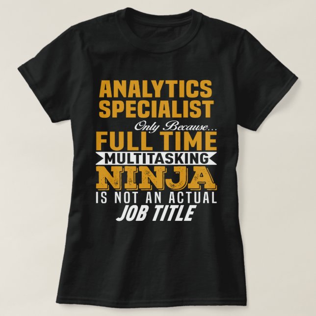 Analytikspezialist T-Shirt (Design vorne)