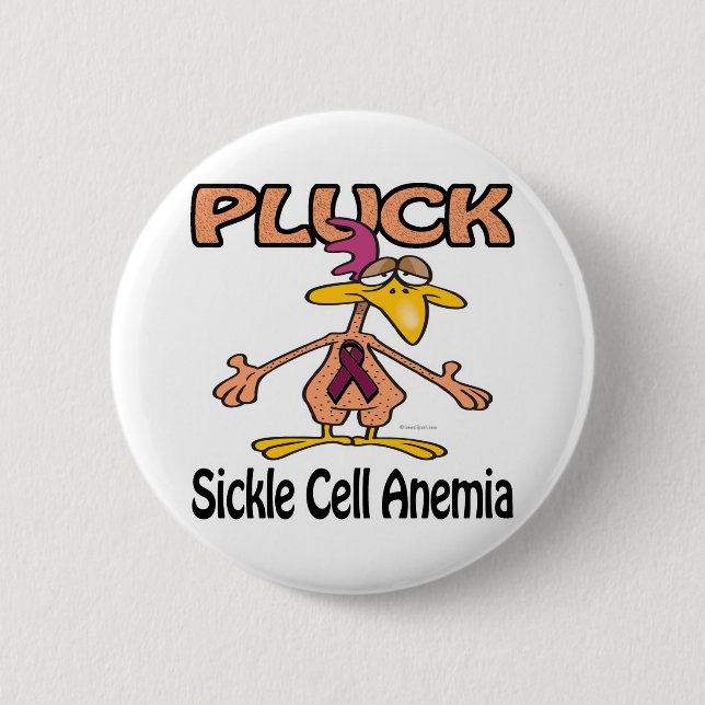 Anämie-Aufklärungsdesign für die Krustenbildung Button (Vorderseite)