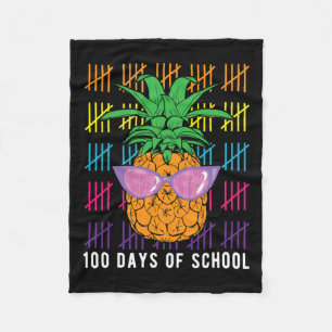 Ananas 100 Tage Schullehrer und Student G Fleecedecke