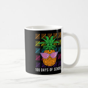 Ananas 100 Tage Schullehrer und Student G Kaffeetasse