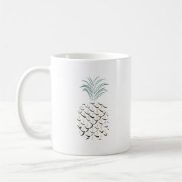 Ananas Abstrakt Art Kaffeetasse