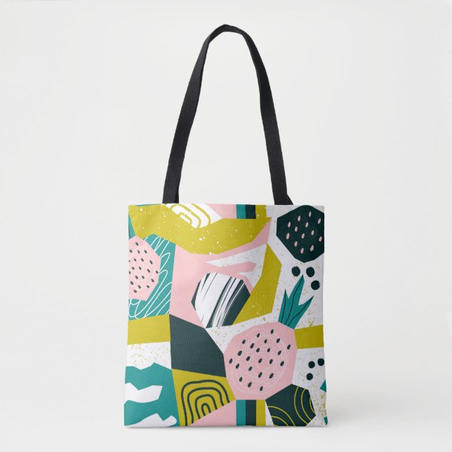 Ananas Abstrakt: farbenfrohe nahtlose Patchwork (Vorderseite)