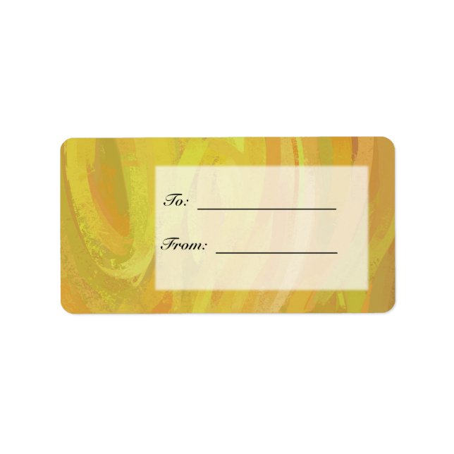 Ananas Adressaufkleber (Vorne)