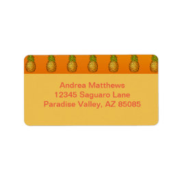 Ananas Adressaufkleber