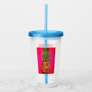 Ananas Akrylic Tumbler Acryltrinkbecher