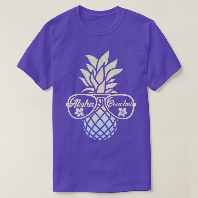 Ananas Aloha Beach Hawaii Hawaii Sommer (1) T-Shirt (Design vorne)