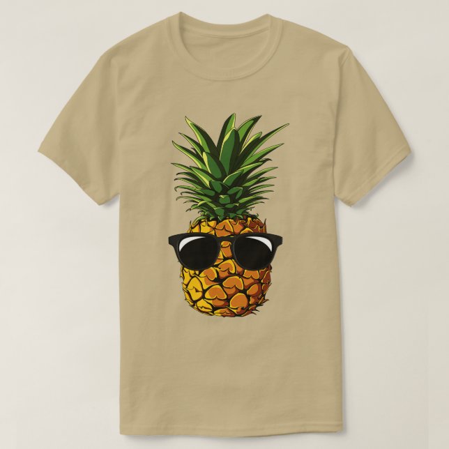 Ananas Aloha Beach Hawaii Hawaii Sommer (3) T-Shirt (Design vorne)