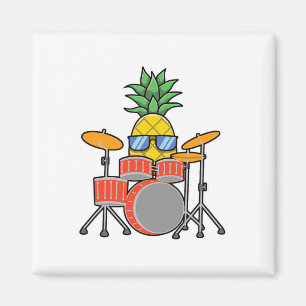 Ananas Aloha Beaches Hawaii Drums Gift - Drumme Magnet