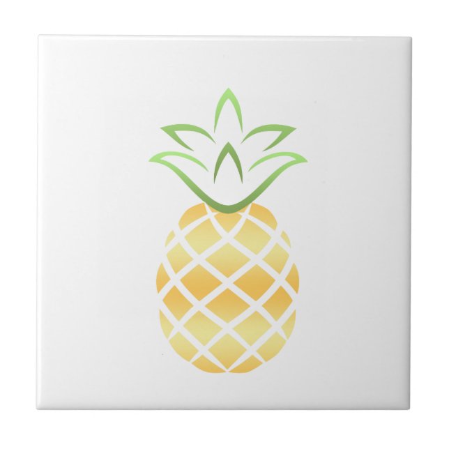 Ananas Aloha Hawaii! Fliese (Vorderseite)