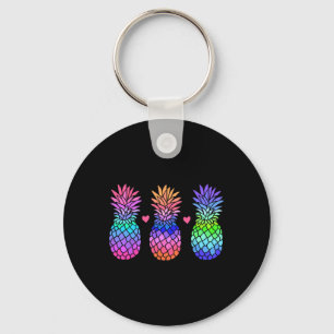 Ananas Aloha Hawaii Tropisches Obst Sommerferien Schlüsselanhänger
