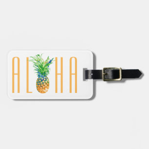 Ananas-Aloha tropisches Gepäckanhänger
