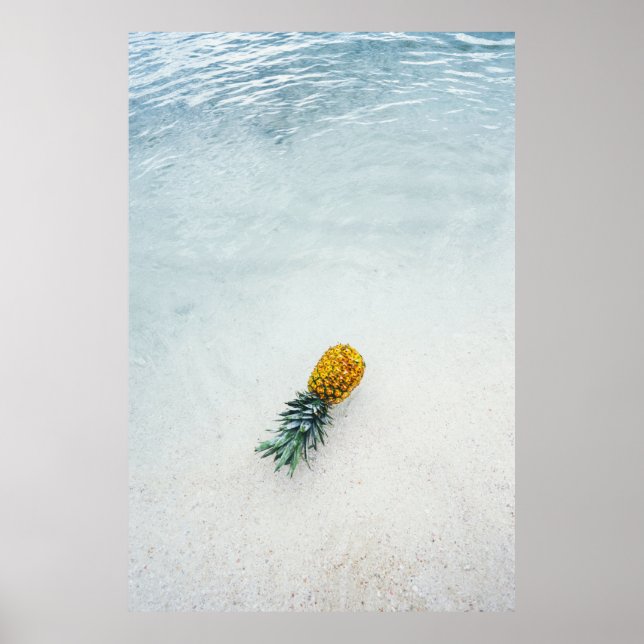 Ananas am Meer Poster (Vorne)