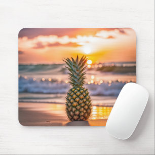 Ananas am Tropical Beach Mousepad