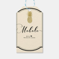 Ananas-Ananas-Creme Schwarz Tropical MAHALO ALOHA