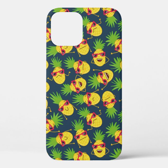 Ananas, Ananas, handgezeichnet, Sommermuster. Case-Mate iPhone Hülle (Rückseite)
