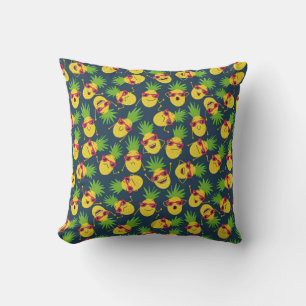 Ananas, Ananas, handgezeichnet, Sommermuster. Kissen