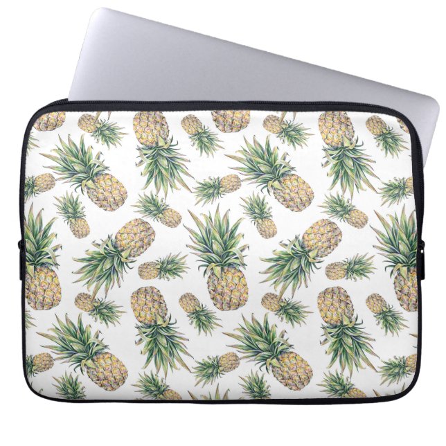 Ananas-Ananas-Muster Laptopschutzhülle (Vorderseite)