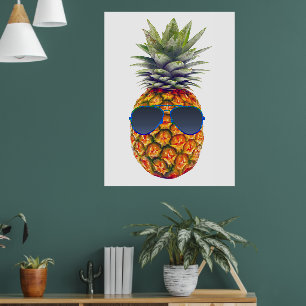 Ananas-Ananas-Riesenbrille, Feinschmecker, ZSSG Poster