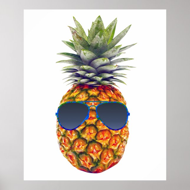 Ananas-Ananas-Riesenbrille, Feinschmecker, ZSSG Poster (Vorne)