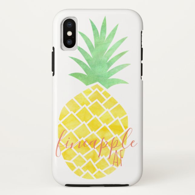 Ananas-Apfelfineapfel AF Gelb und Grün Case-Mate iPhone Hülle (Rückseite)