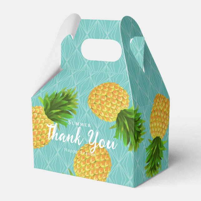 Ananas Aqua Geschenkschachtel (Vorderseite)