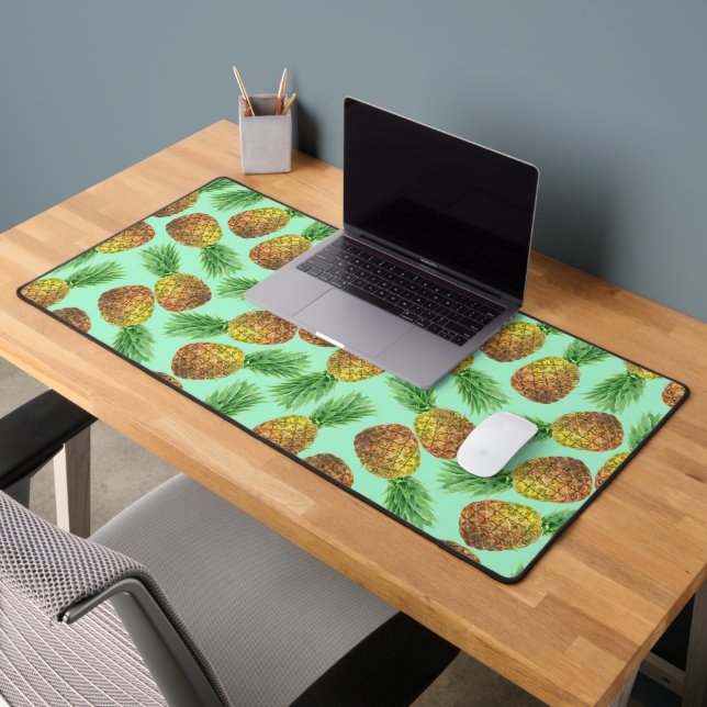 Ananas Aquarell 2 Schreibtischunterlage (Büro 2)
