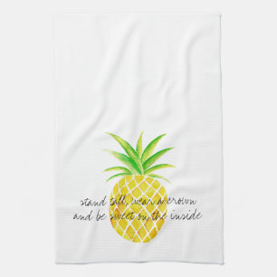 Ananas-Aquarell-Stand-hohe Abnutzung eine Krone Handtuch