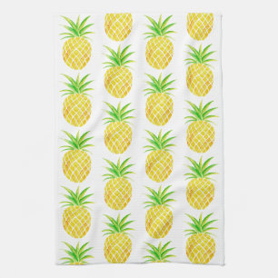 Ananas-Aquarell-tropisches Geschirrtuch