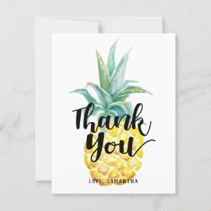 Ananas-Aquarell - Vielen Dank