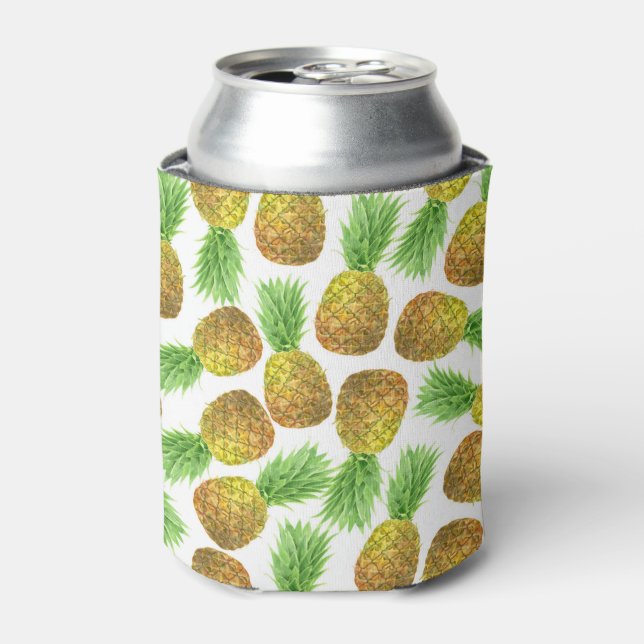 Ananas-Aquarellmuster Dosenkühler (Kanne Vorderseite)