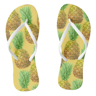 Ananas-Aquarellmuster Flip Flops