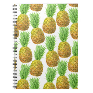 Ananas-Aquarellmuster Notizblock