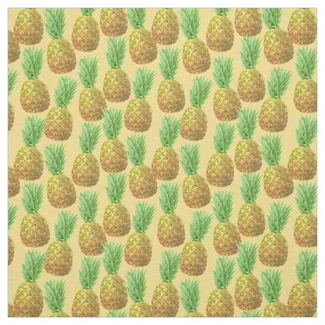 Ananas-Aquarellmuster Stoff (Muster)