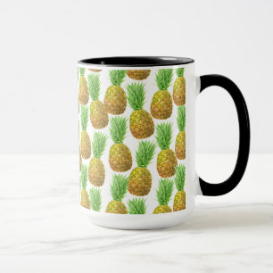 Ananas-Aquarellmuster Tasse