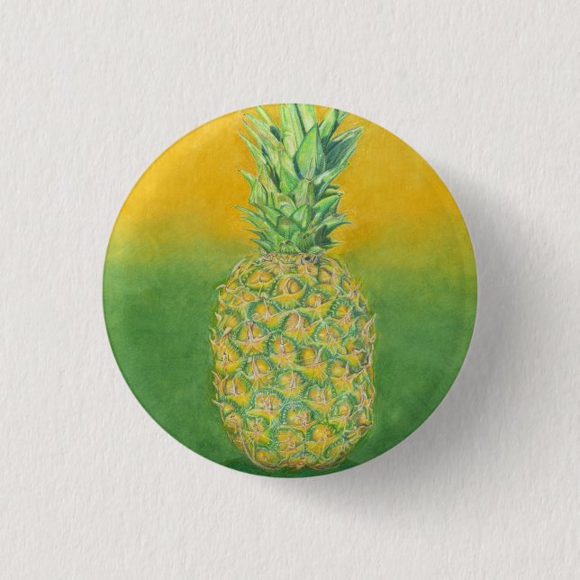 Ananas Art Button (Vorderseite)