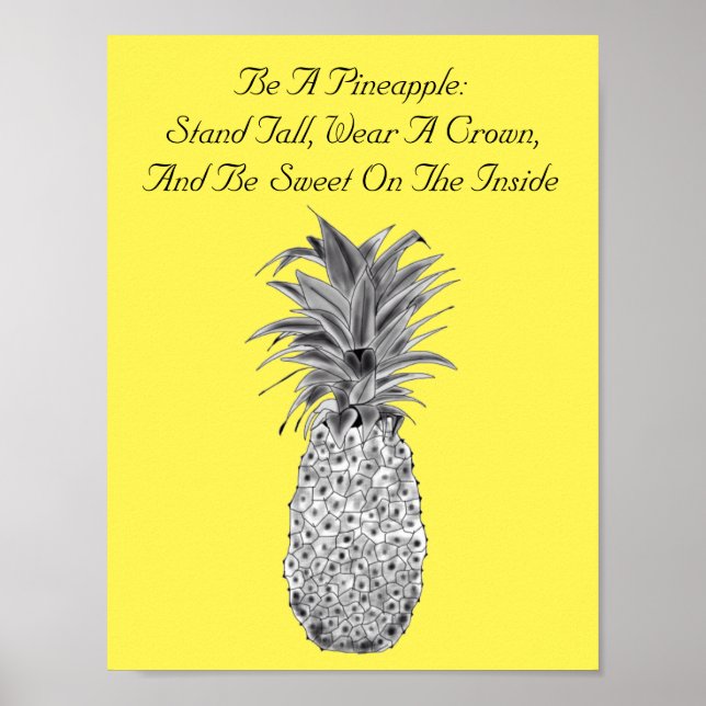 Ananas Artwork Poster (Vorne)