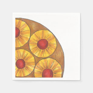 Ananas Auf dem Kopf Backen Feinschmecker Napkins Serviette