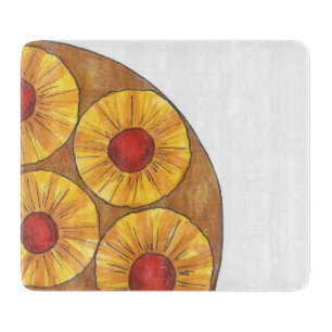 Ananas Auf dem Kopf Cake Kitchen Cutting Board Schneidebrett
