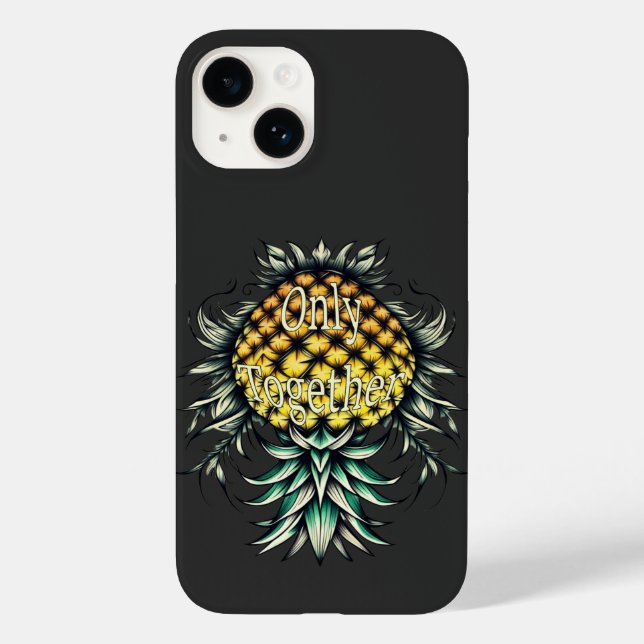 Ananas auf den Kopf nur zusammen Case-Mate iPhone Hülle (Rückseite)
