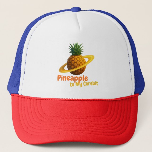 Ananas auf mein Corebit. Truckerkappe (Vorderseite)