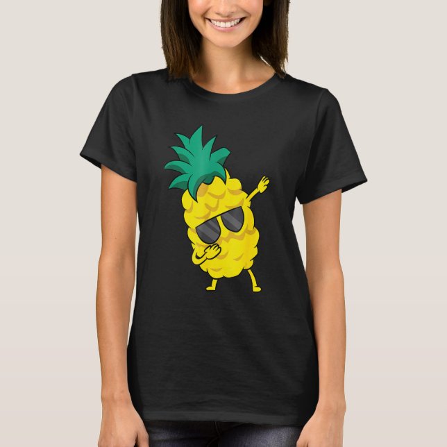 Ananas auf See mit Sonnenbrille, Obstblüte T-Shirt (Vorderseite)