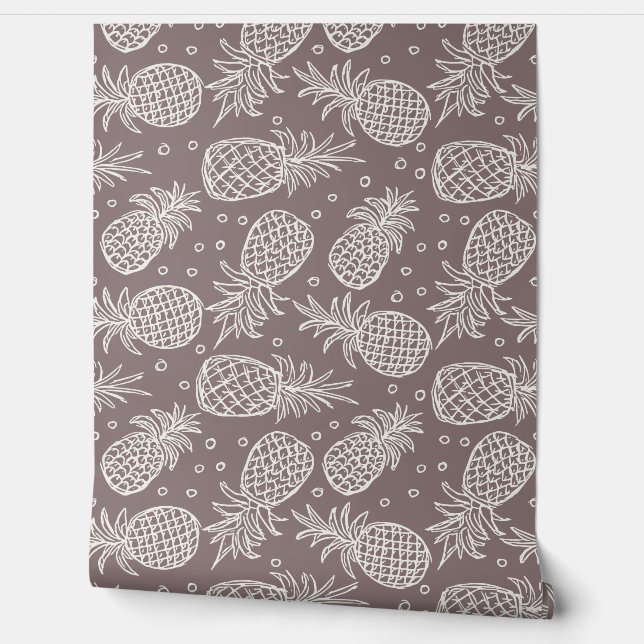 Ananas aus Zimtschiefer von Benjamin Moore Tapete (Abrollen)