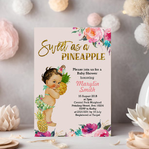 Ananas Baby Shower Einladung Tropical