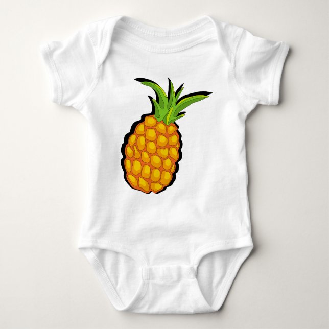 Ananas Baby Strampler (Vorderseite)